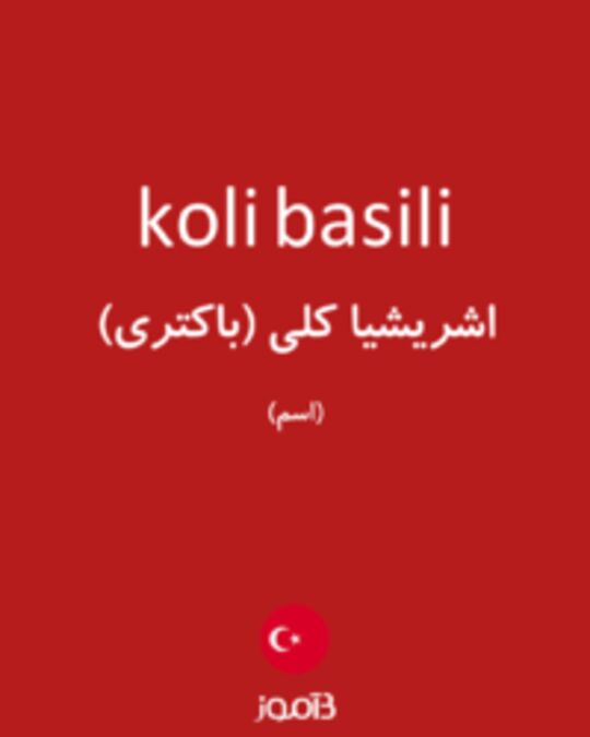  تصویر koli basili - دیکشنری انگلیسی بیاموز