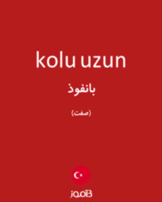  تصویر kolu uzun - دیکشنری انگلیسی بیاموز