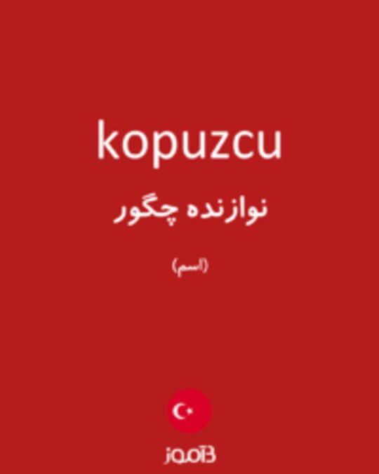  تصویر kopuzcu - دیکشنری انگلیسی بیاموز