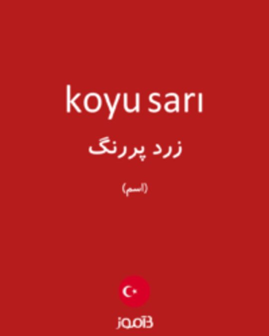  تصویر koyu sarı - دیکشنری انگلیسی بیاموز