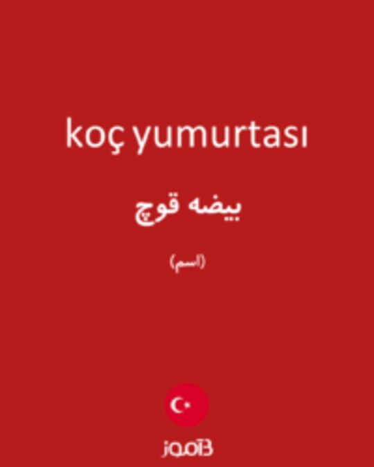  تصویر koç yumurtası - دیکشنری انگلیسی بیاموز