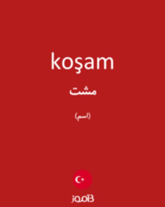  تصویر koşam - دیکشنری انگلیسی بیاموز