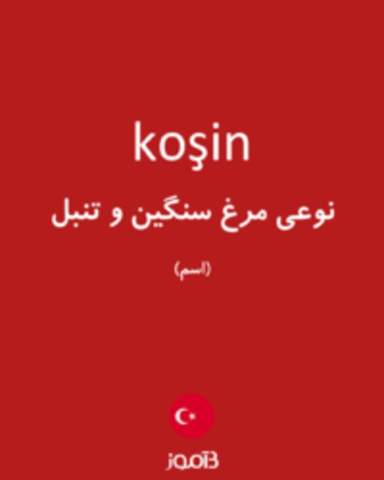  تصویر koşin - دیکشنری انگلیسی بیاموز