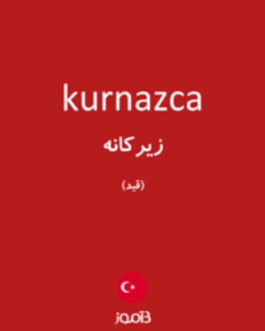  تصویر kurnazca - دیکشنری انگلیسی بیاموز