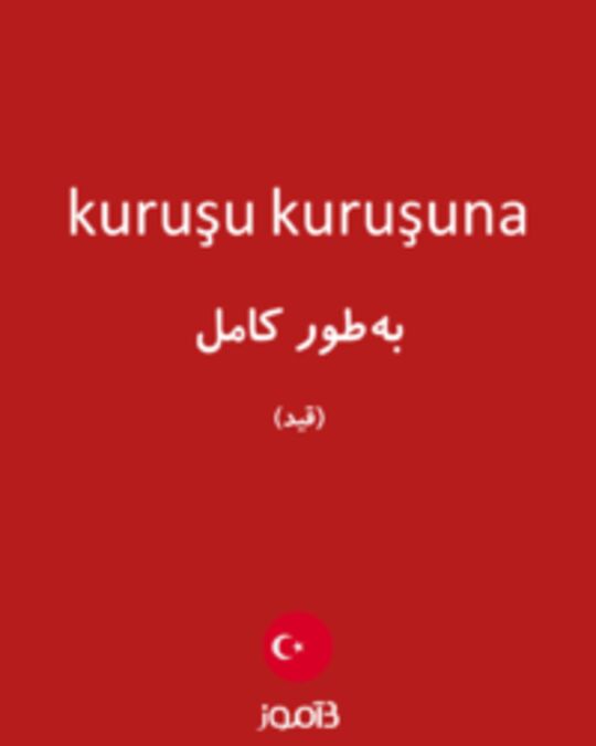  تصویر kuruşu kuruşuna - دیکشنری انگلیسی بیاموز