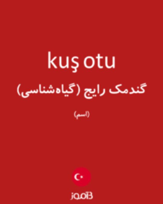  تصویر kuş otu - دیکشنری انگلیسی بیاموز