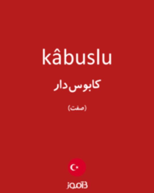  تصویر kâbuslu - دیکشنری انگلیسی بیاموز