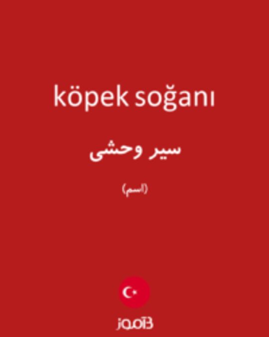  تصویر köpek soğanı - دیکشنری انگلیسی بیاموز