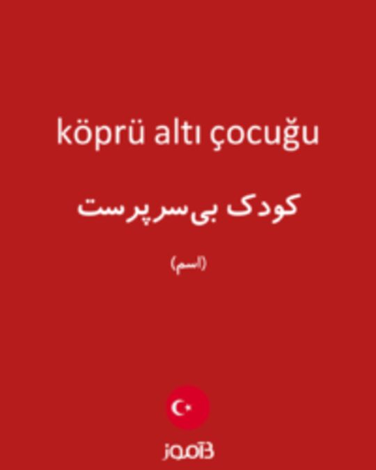  تصویر köprü altı çocuğu - دیکشنری انگلیسی بیاموز