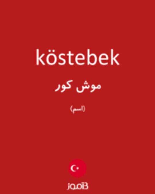  تصویر köstebek - دیکشنری انگلیسی بیاموز