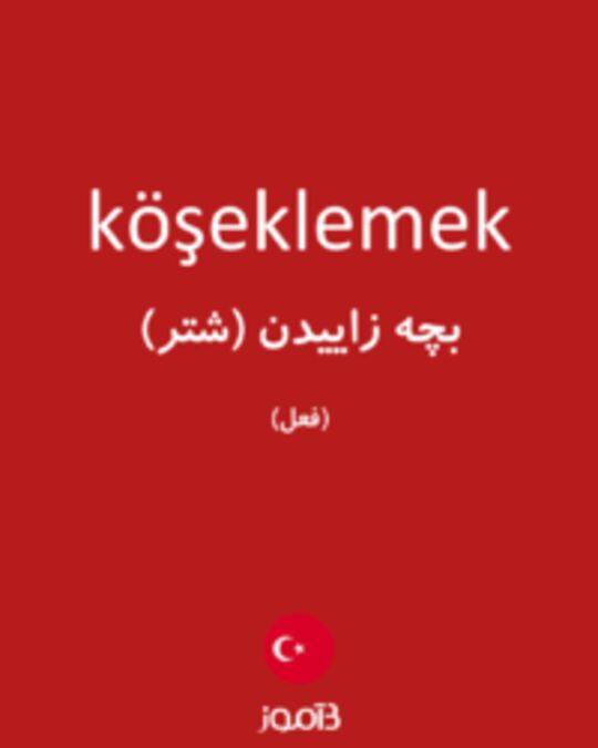  تصویر köşeklemek - دیکشنری انگلیسی بیاموز