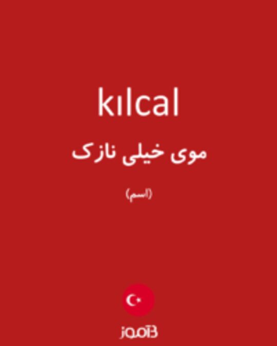  تصویر kılcal - دیکشنری انگلیسی بیاموز