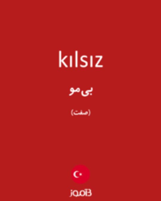  تصویر kılsız - دیکشنری انگلیسی بیاموز