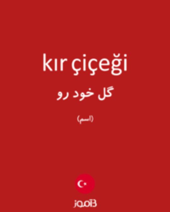  تصویر kır çiçeği - دیکشنری انگلیسی بیاموز