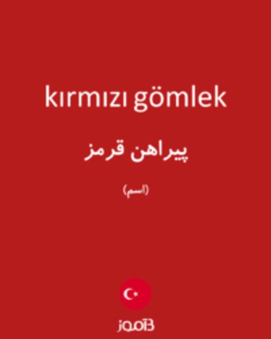  تصویر kırmızı gömlek - دیکشنری انگلیسی بیاموز