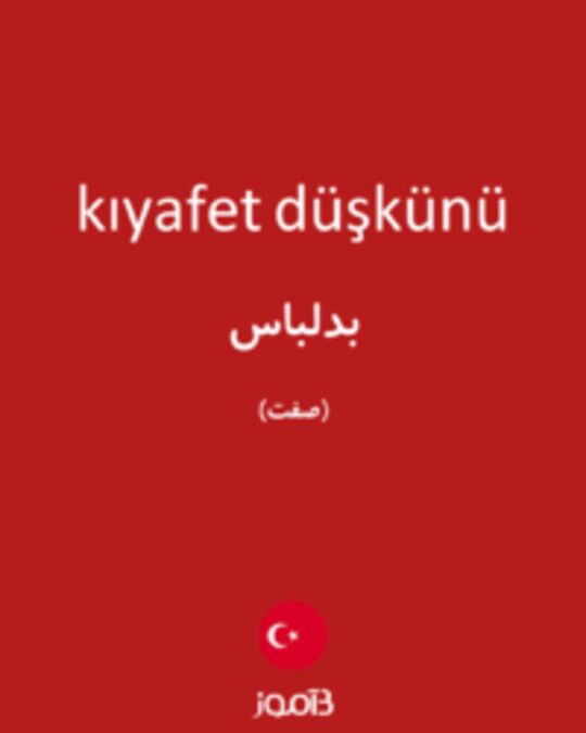  تصویر kıyafet düşkünü - دیکشنری انگلیسی بیاموز