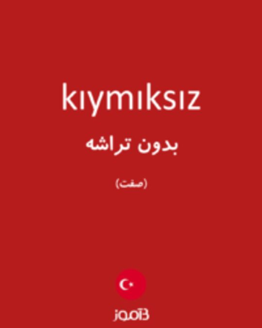  تصویر kıymıksız - دیکشنری انگلیسی بیاموز