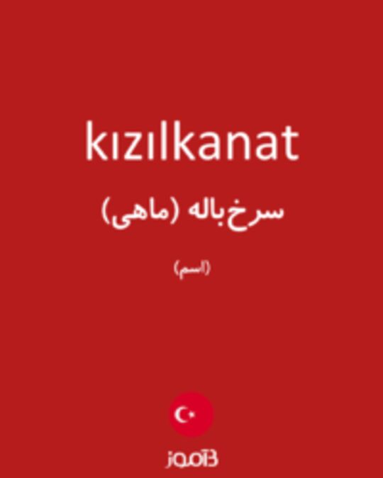  تصویر kızılkanat - دیکشنری انگلیسی بیاموز