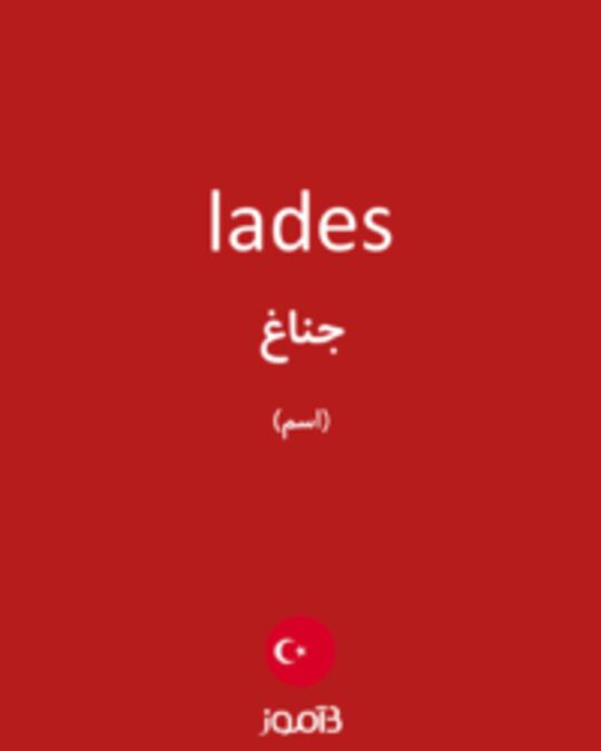  تصویر lades - دیکشنری انگلیسی بیاموز