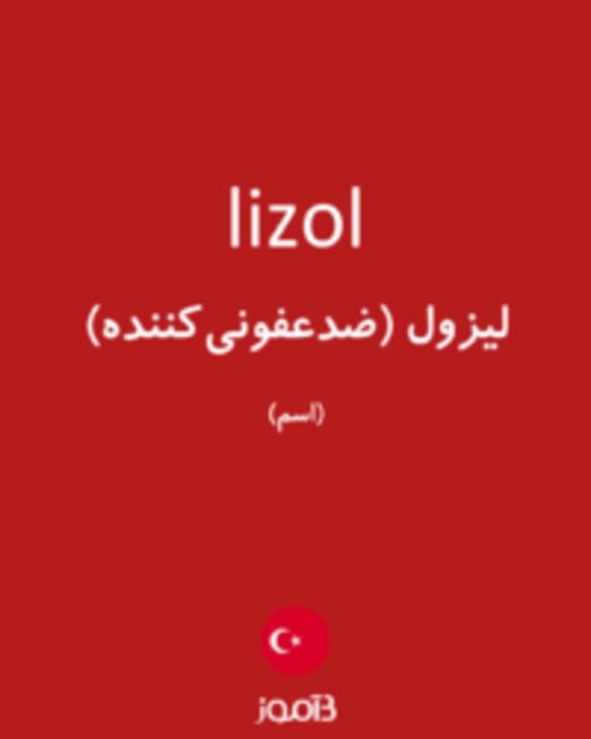  تصویر lizol - دیکشنری انگلیسی بیاموز