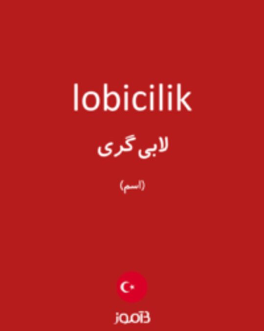  تصویر lobicilik - دیکشنری انگلیسی بیاموز