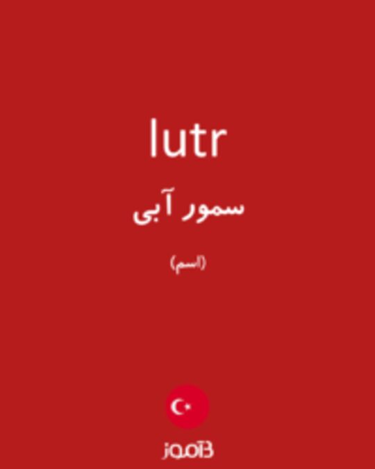  تصویر lutr - دیکشنری انگلیسی بیاموز