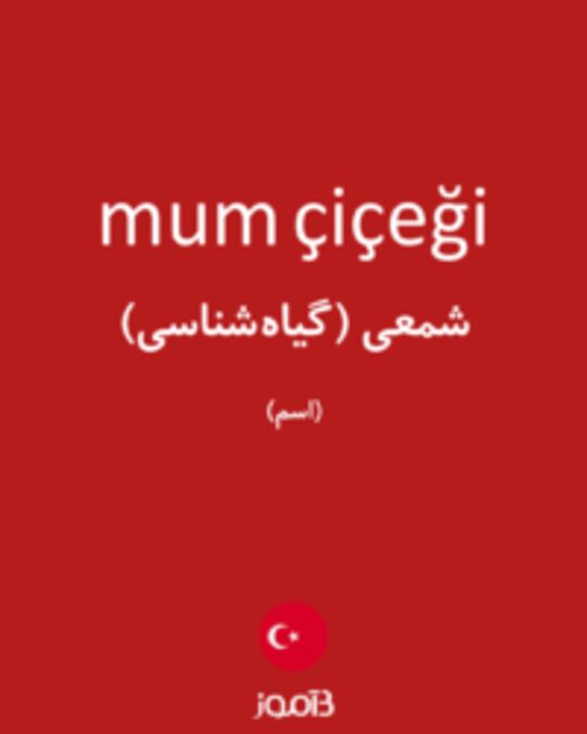  تصویر mum çiçeği - دیکشنری انگلیسی بیاموز