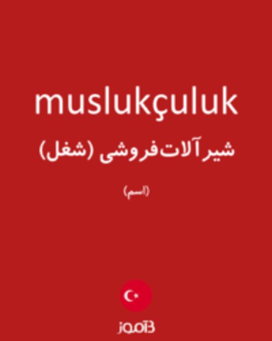  تصویر muslukçuluk - دیکشنری انگلیسی بیاموز