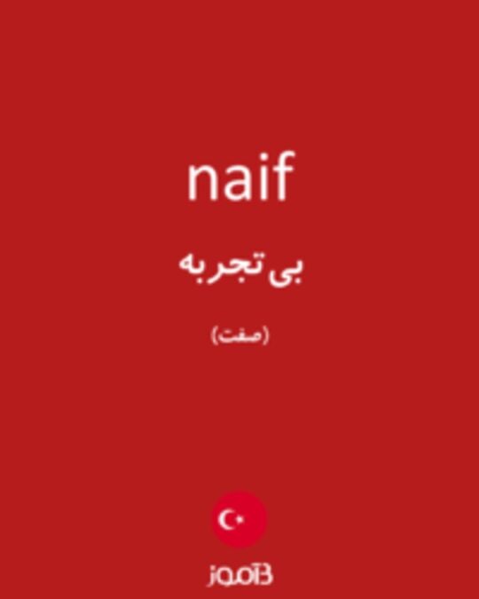  تصویر naif - دیکشنری انگلیسی بیاموز