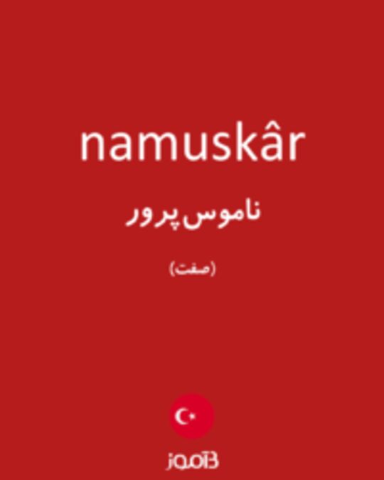  تصویر namuskâr - دیکشنری انگلیسی بیاموز