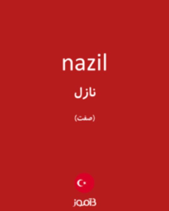  تصویر nazil - دیکشنری انگلیسی بیاموز