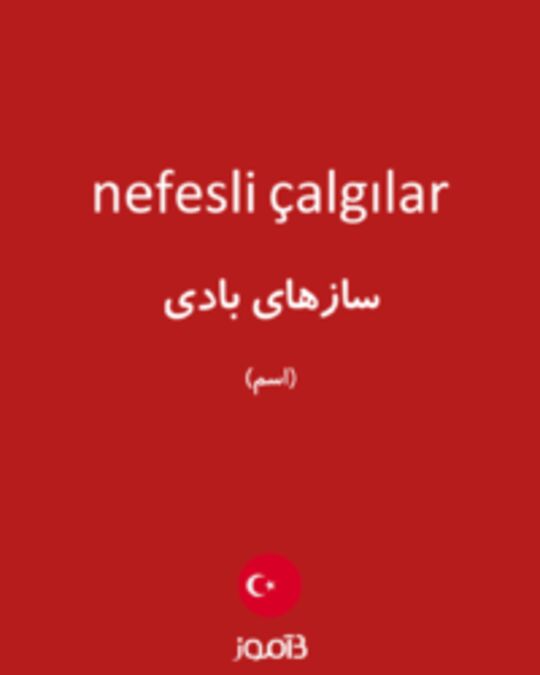  تصویر nefesli çalgılar - دیکشنری انگلیسی بیاموز