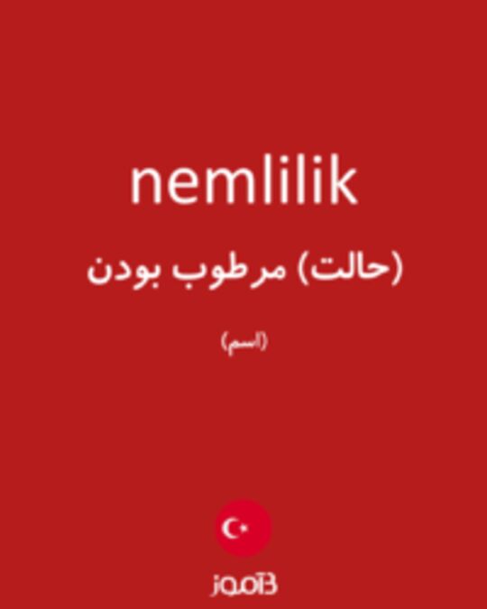  تصویر nemlilik - دیکشنری انگلیسی بیاموز