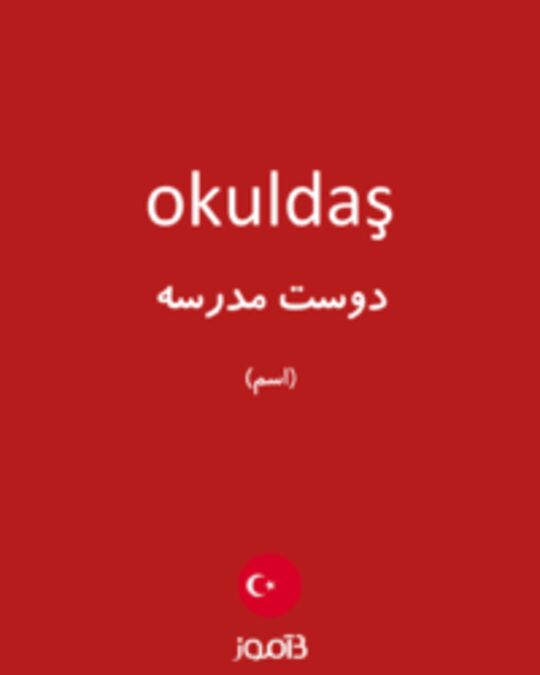  تصویر okuldaş - دیکشنری انگلیسی بیاموز