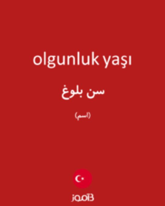  تصویر olgunluk yaşı - دیکشنری انگلیسی بیاموز