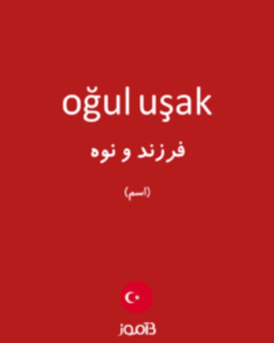  تصویر oğul uşak - دیکشنری انگلیسی بیاموز
