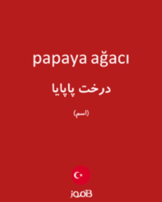  تصویر papaya ağacı - دیکشنری انگلیسی بیاموز