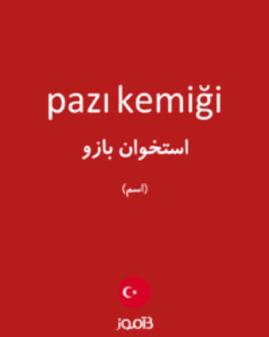  تصویر pazı kemiği - دیکشنری انگلیسی بیاموز