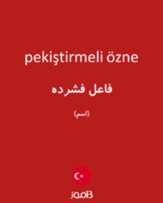  تصویر pekiştirmeli özne - دیکشنری انگلیسی بیاموز