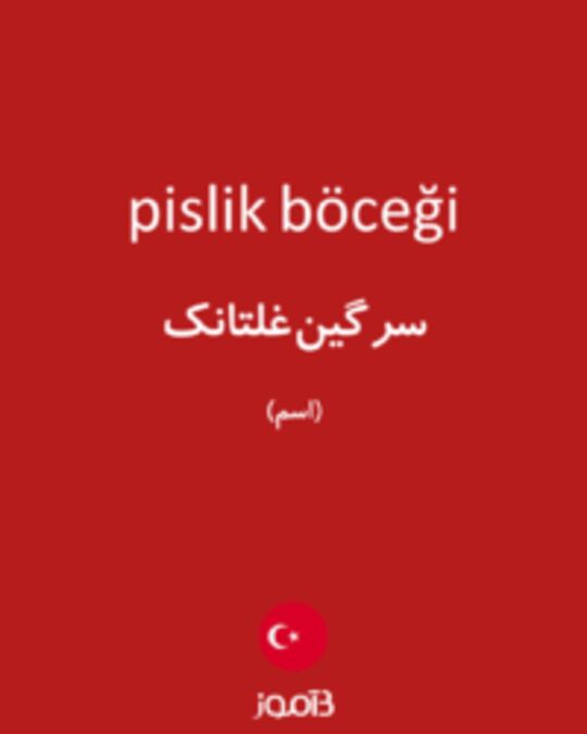  تصویر pislik böceği - دیکشنری انگلیسی بیاموز