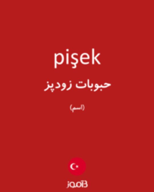  تصویر pişek - دیکشنری انگلیسی بیاموز