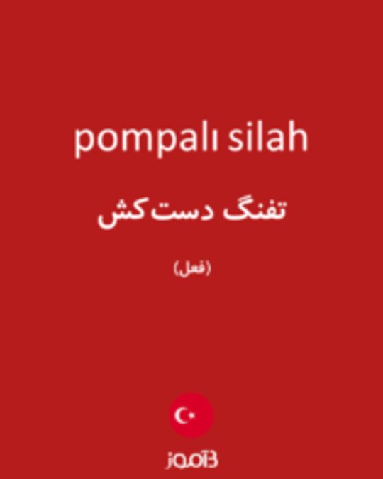  تصویر pompalı silah - دیکشنری انگلیسی بیاموز