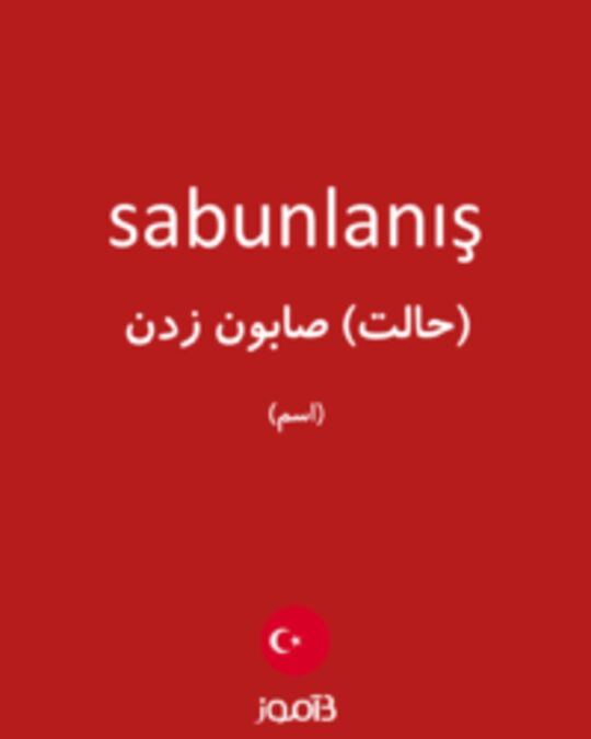  تصویر sabunlanış - دیکشنری انگلیسی بیاموز