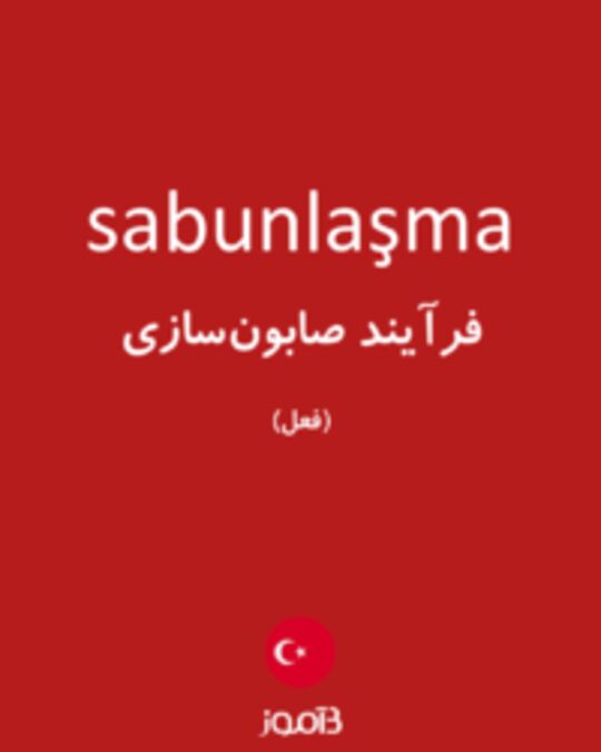  تصویر sabunlaşma - دیکشنری انگلیسی بیاموز