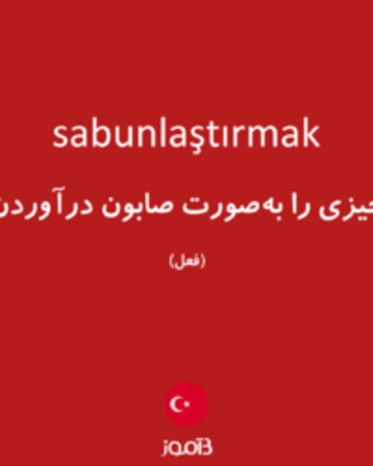  تصویر sabunlaştırmak - دیکشنری انگلیسی بیاموز