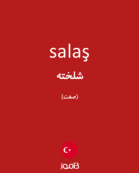  تصویر salaş - دیکشنری انگلیسی بیاموز