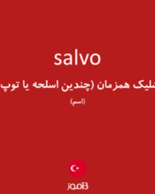  تصویر salvo - دیکشنری انگلیسی بیاموز