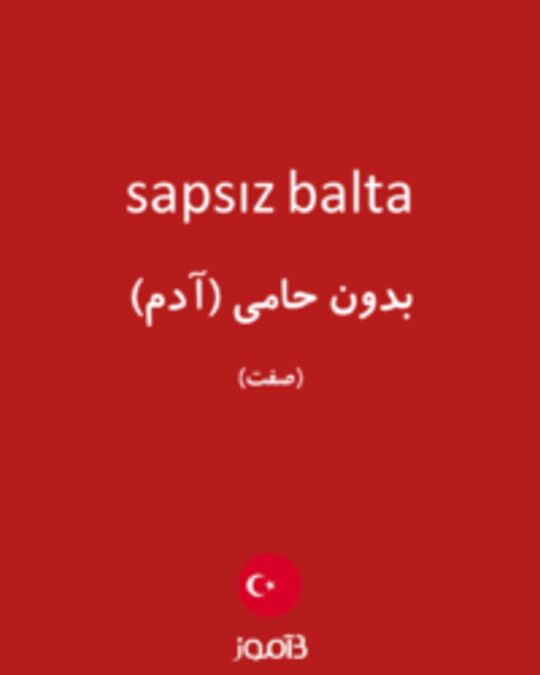  تصویر sapsız balta - دیکشنری انگلیسی بیاموز