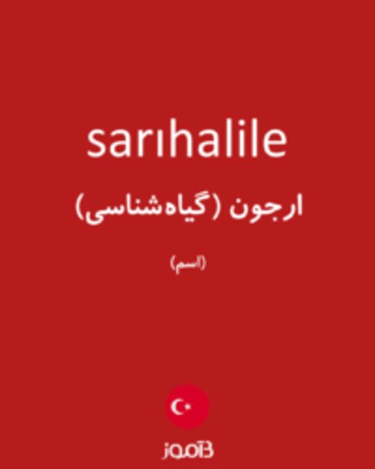  تصویر sarıhalile - دیکشنری انگلیسی بیاموز