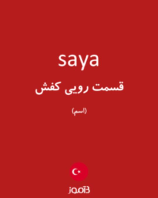  تصویر saya - دیکشنری انگلیسی بیاموز